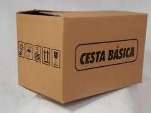 Caixa de papelão para cesta básica