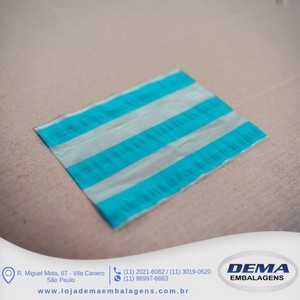 Saco plástico adesivado para nota fiscal liso